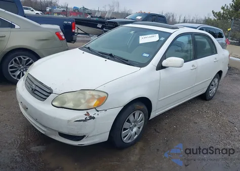 2003 Toyota Corolla Le z USA, uszkodzony, nr VIN 1NXBR32EX3Z115514